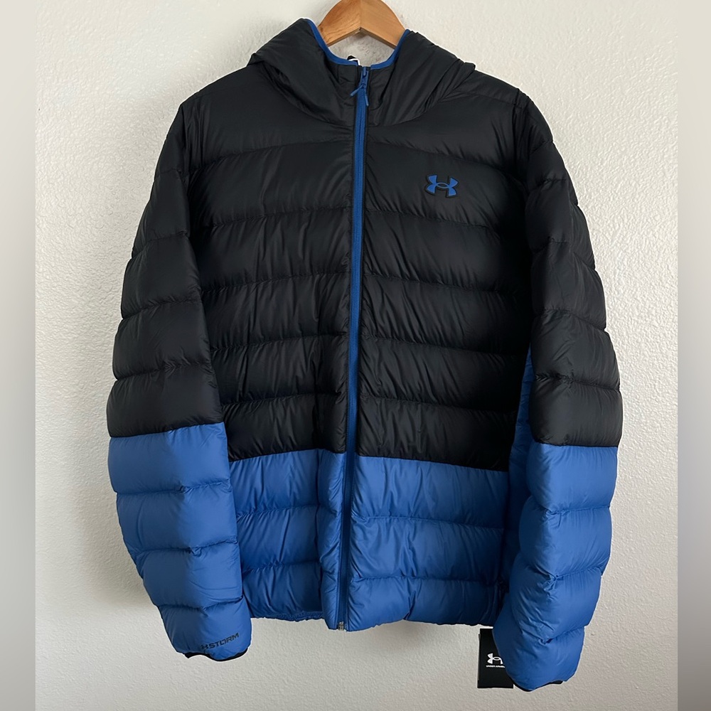 Under Armour ColdGear Infrared 600 Fill Down Puffer Legend Jacket Men Size 3XL